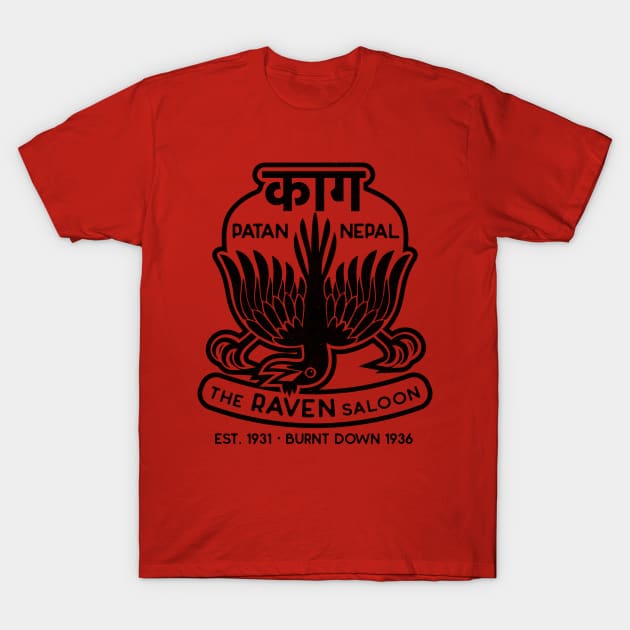 The Raven Saloon (black version) T-Shirt by toadyco